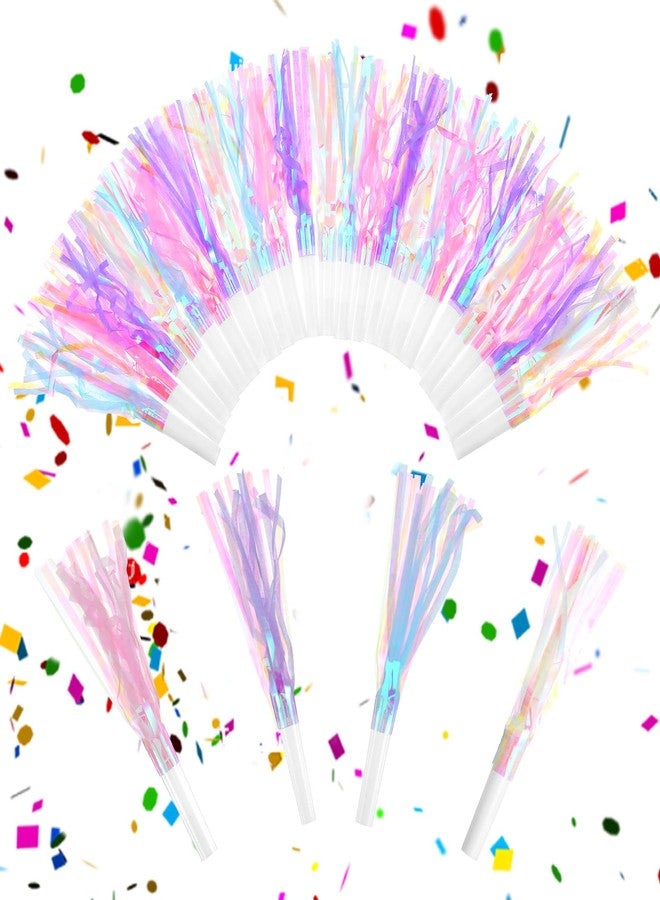 Shimmeroo 24Pcs Party Blowers for Adults,Birthday Blowers Party Horns Noise Makers Colorful Tassels Blow Horn Weddings,Graduation,Sporting Noise Makers Supplies - Image 1